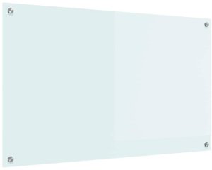 Płyta grzewcza vidaXL Przód kuchenny Biały 100 x 60 cm szkło hartowane 2