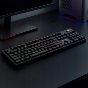 Klawiatura Wozinsky WKG-200 z rolką gamingowa membranowa rainbow - czarna 3