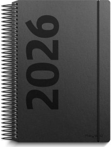 Mayland-Burde Dagskalender czarny karton z recyklingu 2026 2