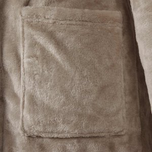 vidaXL Szlafrok z kapturem Camel xl flanelowy 6