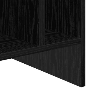 vidaXL Szafka na płyty winylowe z półką w kolorze czarnego dębu, 78,5 x 35 x 45 cm 9