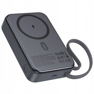 Powerbank Hoco Powerbank 20000 mAh zgodny z MagSafe QC PD 45W Q44A czarny 2