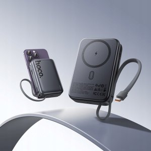 Powerbank Hoco Powerbank 20000 mAh zgodny z MagSafe QC PD 45W Q44A czarny 7