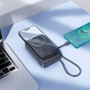 Powerbank Hoco Powerbank 20000 mAh zgodny z MagSafe QC PD 45W Q44A czarny 8