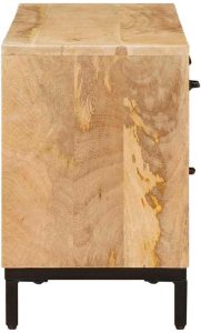 vidaXL Stojaki na telewizor Brązowy 110 x 30 x 46 cm Drewno mango 6