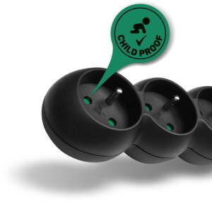 Connect IT Przedłużacz 230 V, 6 gniazdek, 5 m, bez włącznika (czarny) 2