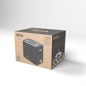Toster Jocca Toster na 2 kromki czarny/ z drewnianymi detalami 2185N 2