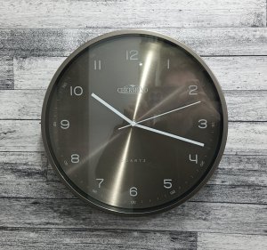Chermond Zegar ścienny 1818.007 szary brązowy metalowy 30,5 cm 2