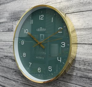 Chermond Zegar ścienny 1114.005 złoty metalowy 30,5 cm 2