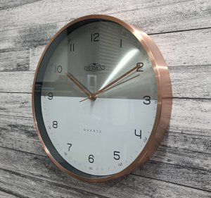 Chermond Zegar ścienny 1815.002 miedziany metalowy 30,5 cm 3