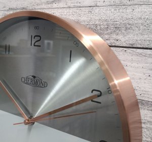 Chermond Zegar ścienny 1815.002 miedziany metalowy 30,5 cm 4