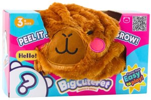 LeanToys Piłka Do Skakania Rosnąca Pluszowa Kapibara Brązowa Pompka 50 cm 6