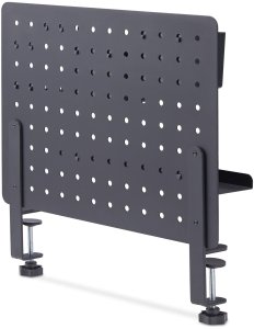 StarTech Clamp-On Pegboard with Accessories, 16.5 x 12.5in (42 x 32cm), Steel Pegboard, Desktop Storage Organizer, Desk Mount Peg Board, czarny - komponent montażowy - zacisk - stal - czarny - montaż biurkowy 3