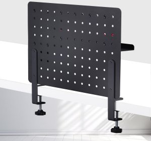 StarTech Clamp-On Pegboard with Accessories, 16.5 x 12.5in (42 x 32cm), Steel Pegboard, Desktop Storage Organizer, Desk Mount Peg Board, czarny - komponent montażowy - zacisk - stal - czarny - montaż biurkowy 7