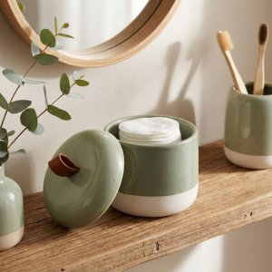 Ceramiczny pojemnik na waciki THE PASTELS, Ø 10 cm 2