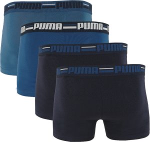 Puma Bokserki męskie Brand Elastic 4pak granatowy/niebieski 938197 02 M 2