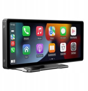 MONITOR SAMOCHODOWY 10" CARPLAY ANDROID AUTO + KAMERA COFANIA + 2 UCHWYTY 11