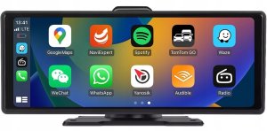 MONITOR SAMOCHODOWY 10" CARPLAY ANDROID AUTO + KAMERA COFANIA + 2 UCHWYTY 3