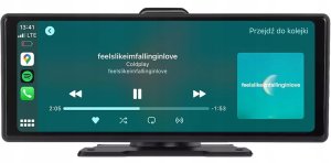 MONITOR SAMOCHODOWY 10" CARPLAY ANDROID AUTO + KAMERA COFANIA + 2 UCHWYTY 6