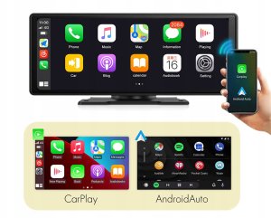 MONITOR SAMOCHODOWY 10" CARPLAY ANDROID AUTO + KAMERA COFANIA + 2 UCHWYTY 7