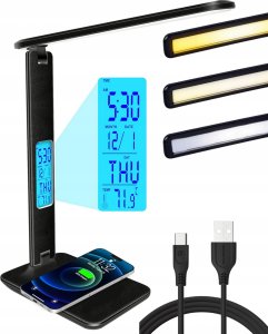 Lampka Biurkowa z Ładowarką Bezprzewodową 4