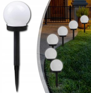 Ultimar Lampa Solar Led Lampka ogrodowa Kula 10 Cm 12