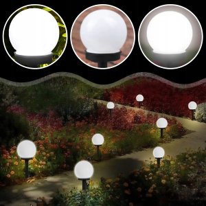 Ultimar Lampa Solar Led Lampka ogrodowa Kula 10 Cm 7