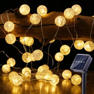 Girlanda Solarna Lampki Ogrodowe Łańcuch 40 Led 12