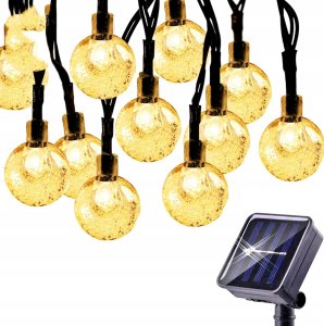 Girlanda Solarna Lampki Ogrodowe Łańcuch 40 Led 2