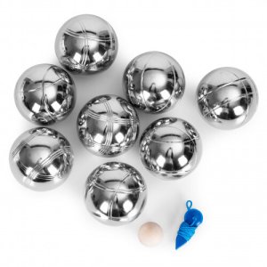Zestaw do gry w bule 8-kulowy stal chromowana 5
