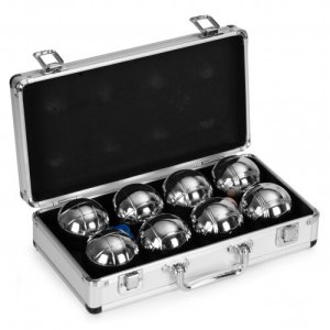 Zestaw do gry w bule 8-kulowy stal chromowana 6