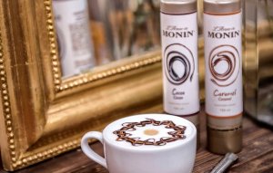 Monin Pisak do Latte art - sos czekoladowy 150 ml 3