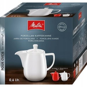 Melitta Porcelanowy dzbanek do kawy 0,6l - Czerwony 2