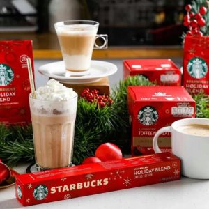 Starbucks Kapsułki do Nespresso Toffee Nut 10szt HOLIDAY BLEND 4
