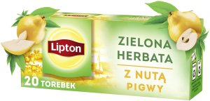 Lipton Herbata zielona Z nutą pigwy 20 torebek 2