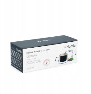Homla Zestaw szklanek z podwójną ścianką CEMBRA 80 ml - 2 szt. 4
