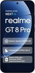 Smartfon Realme GT 8 Pro 5G 16/512GB Niebieski  (RMX5210) 2