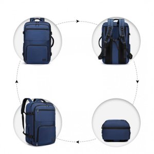 Kono Plecak podróżny do samolotu pojemny kabinowy 55x40x20 niebieski 5