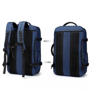 Kono Plecak podróżny do samolotu pojemny kabinowy 55x40x20 niebieski 7