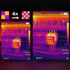 Kamera termowizyjna Guide E4 384x288px, technologia SuperIR, wyświetlacz 3,5”, 12h pracy, wytrzymała i niezawodna 5