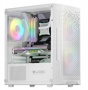 BIAŁY KOMPUTER GAMINGOWY DO GIER RYZEN 5 3600 16GB RTX 5050 8GB SSD 1TB W11 RGB 3