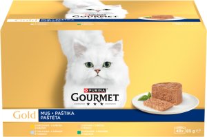 Purina GOURMET GOLD Mus Mix smaków 48x85g 2