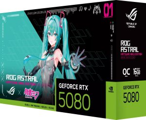 Karta graficzna Asus ROG Astral GeForce RTX 5080 OC Hatsune Miku Edition 16GB GDDR7 DLSS4 (ROG-ASTRAL-RTX5080-O16G-HATSUNE-MIKU-EDITION) 22
