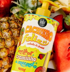 Lola Cosmetics, Cachinho Feliz Kids, Fruits, Hair Styling Cream, Flexible Hold, 480 g For Girls 2