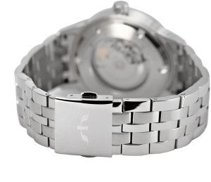 Zegarek Bisset Szwajcarski zegarek męski AUTOMAT szklany szafirowy srebrny gt 3