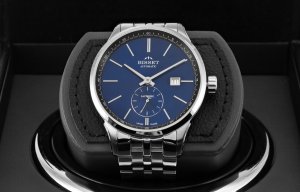 Zegarek Bisset Szwajcarski zegarek męski AUTOMAT szklany szafirowy srebrny gt 4