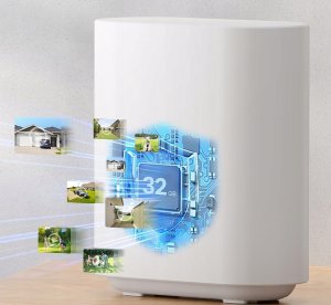 AOSU Zestaw 4 Kamer monitoringowych solarnych 2K ze stacją 32 GB C8E2DA11 2