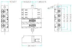 Konwerter EFB 53353.3 adapter światłowodowy LC 1 szt. Niebieski 2