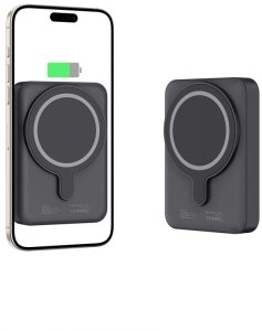 Powerbank Tech-Protect Powerbank LifeMag PB11 z MagSafe 10000mAh 15W port USB-C - black + kabel USB-C 4