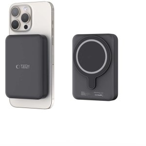 Powerbank Tech-Protect Powerbank LifeMag PB11 z MagSafe 10000mAh 15W port USB-C - black + kabel USB-C 5